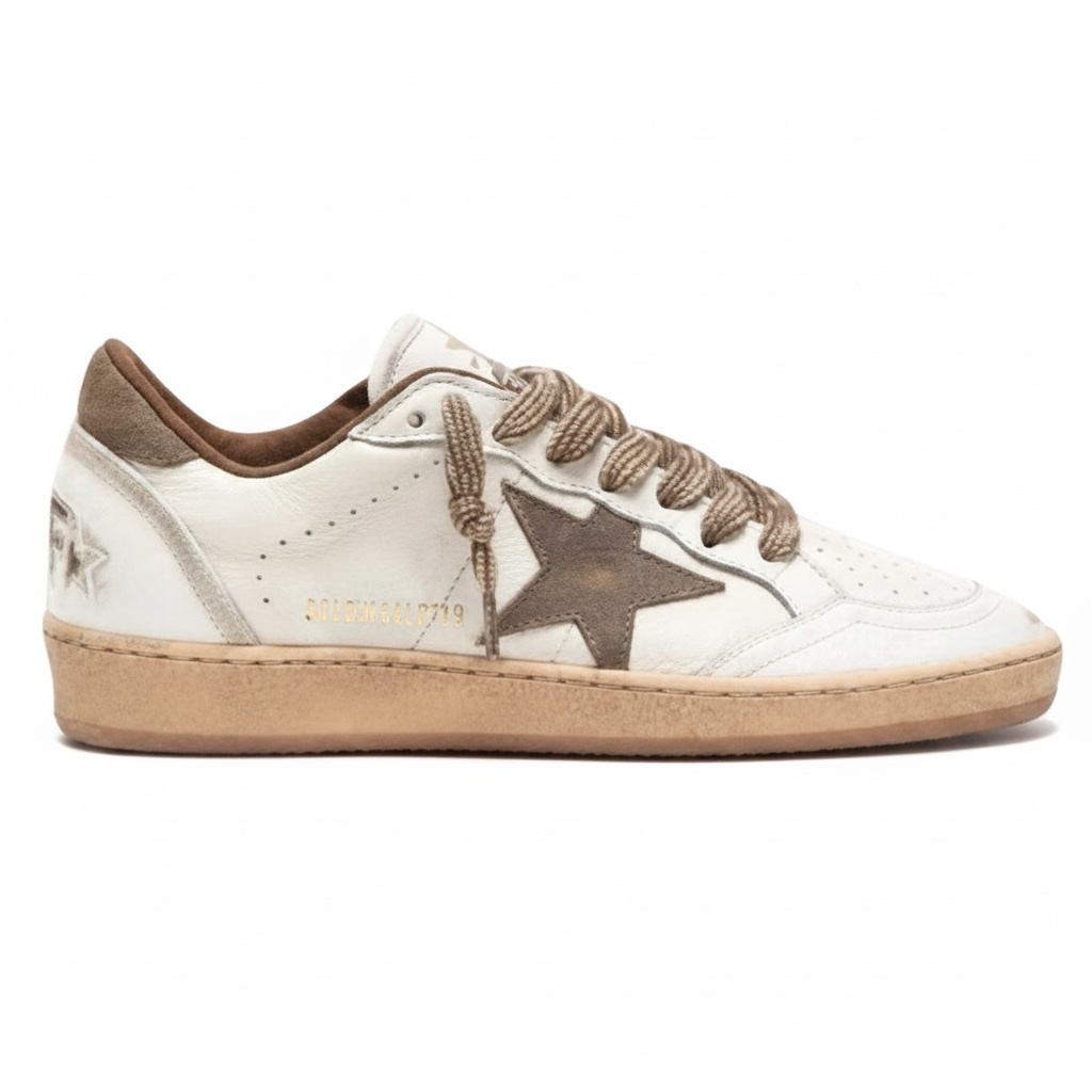Golden Goose Fivefourfive Collab Ball Star in Natural
