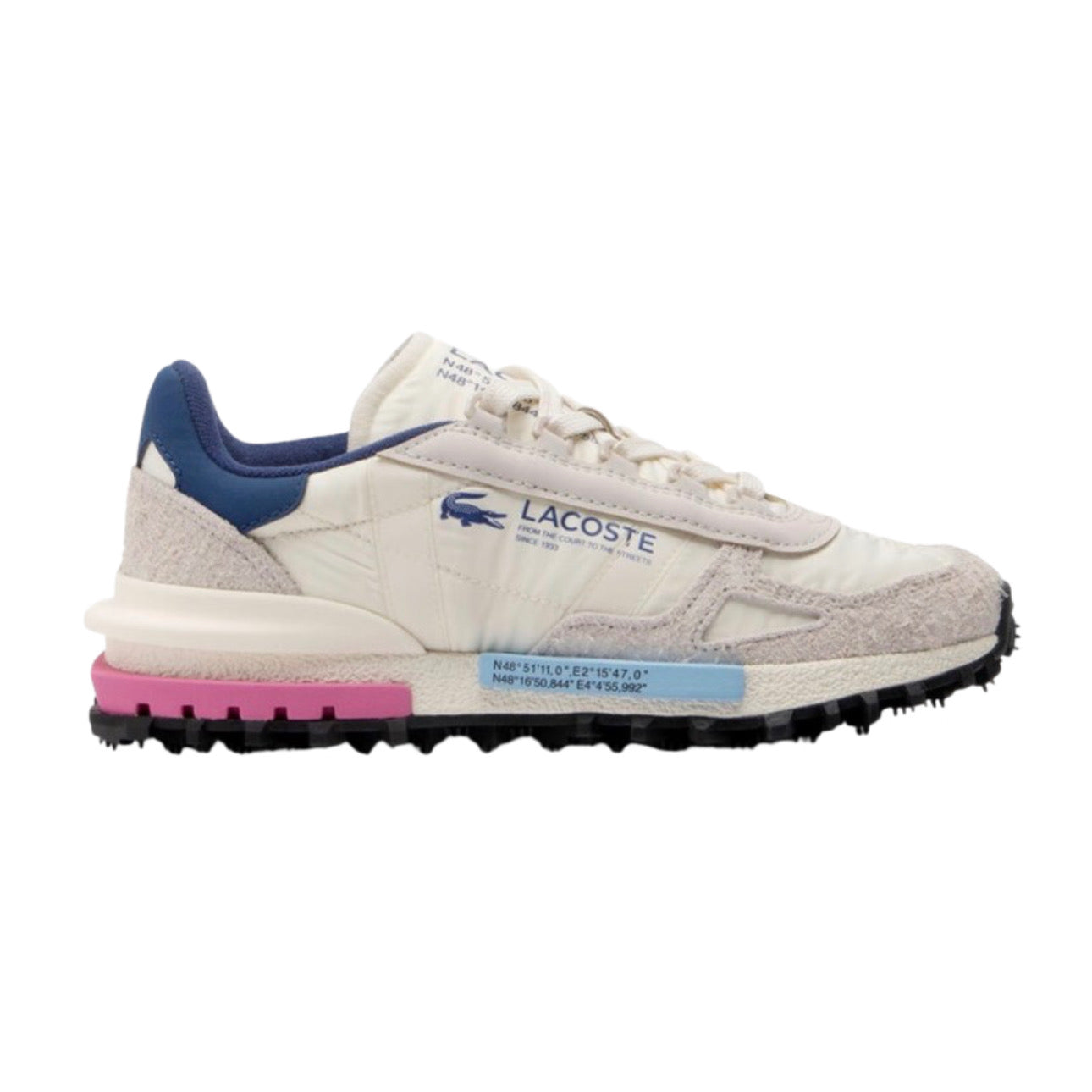 Lacoste Elite Active OffWhite Navy Pink