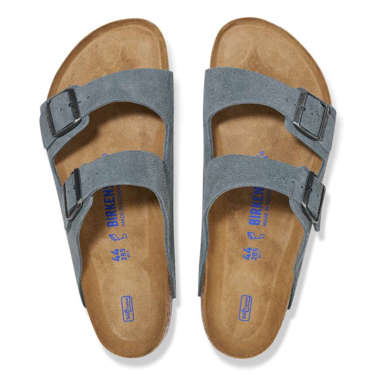 Birkenstock Arizona Soft Footbed Suede Leather Basalt Gray