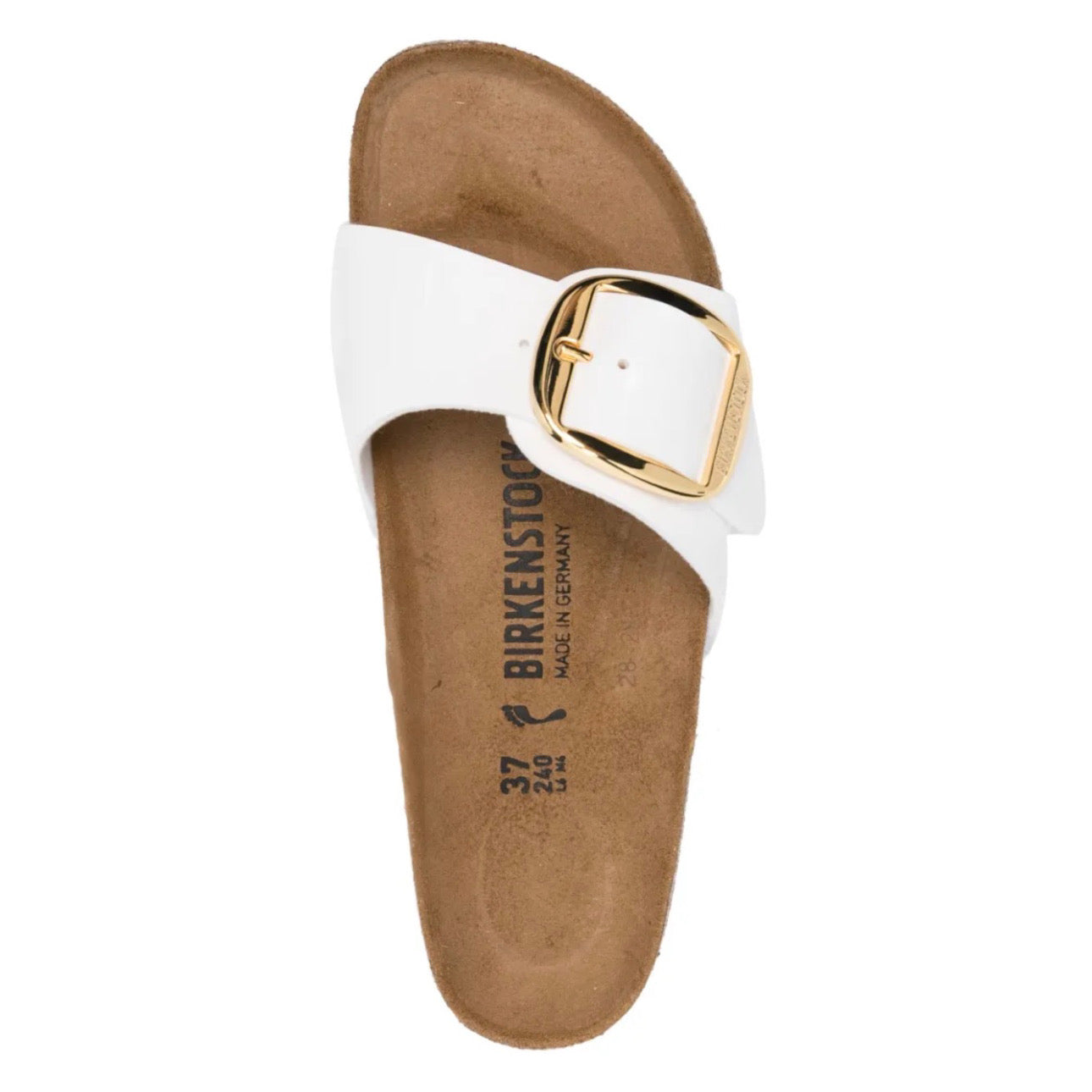 Birkenstock Madrid Big Buckle
Birko-Flor Patent Patent White