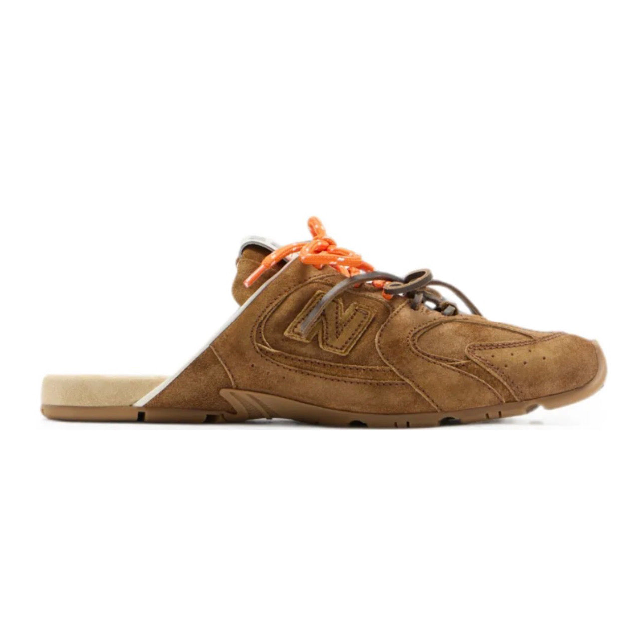 Miu Miu X New Balance 530 SL faded suede mules