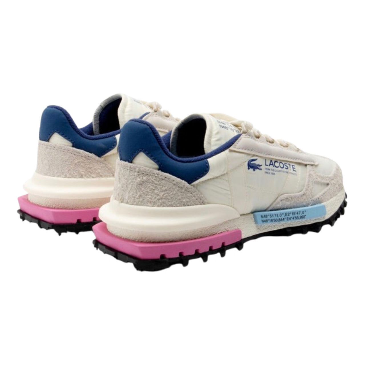 Lacoste Elite Active OffWhite Navy Pink