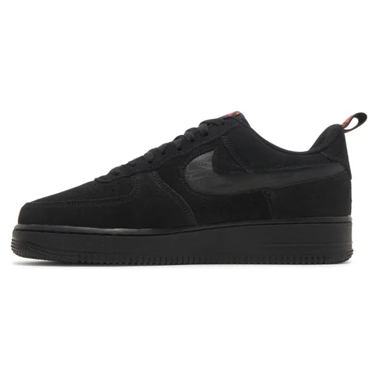 Nike Air Force 1 '07 LV8 'Reflective Swoosh - Black Crimson'