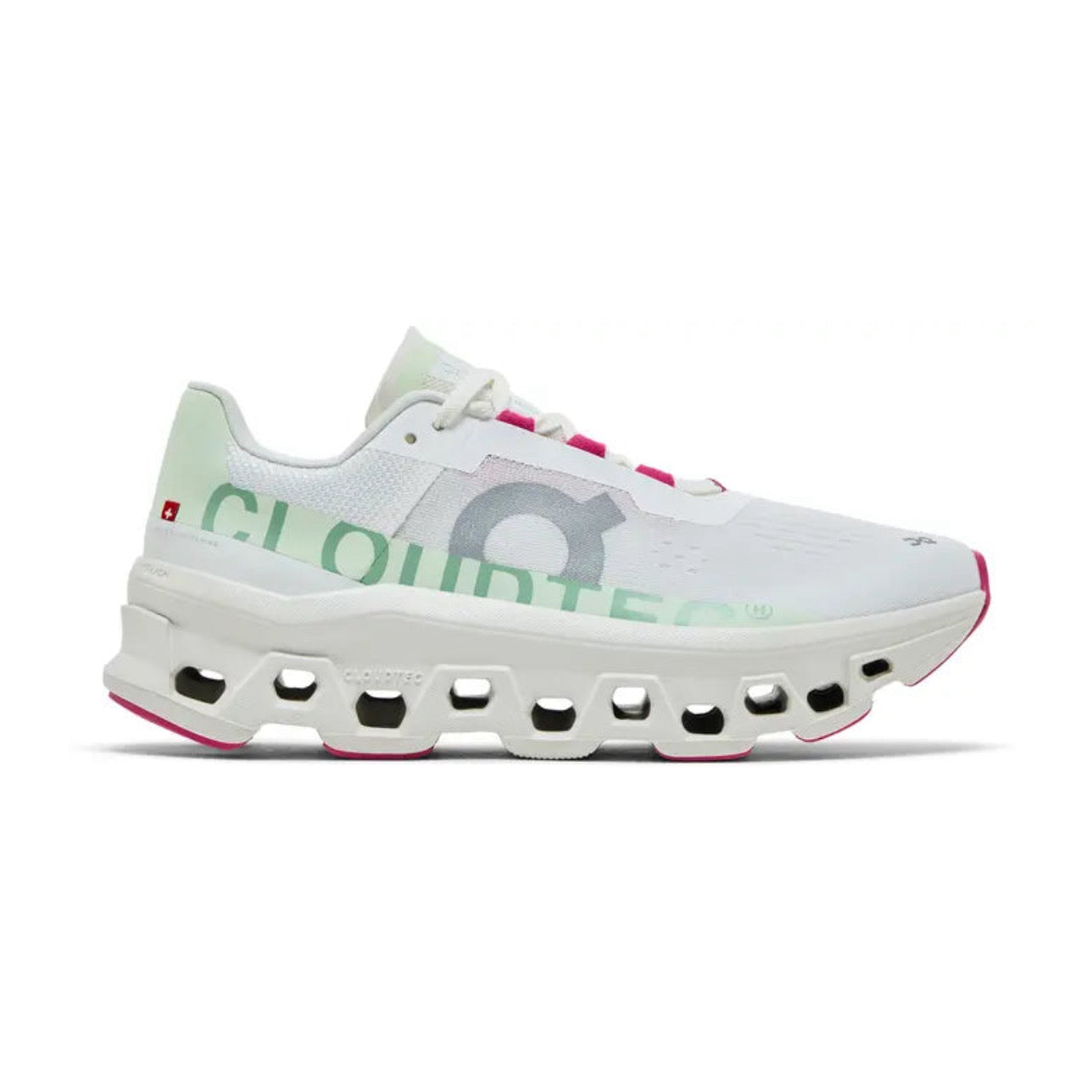 On Running Cloudmonster White/Lima