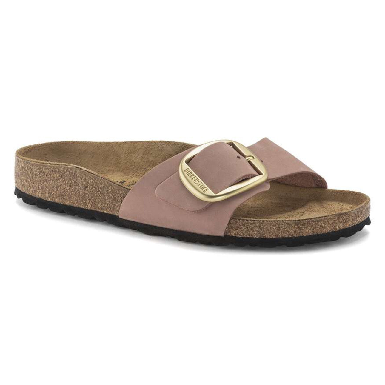 Birkenstock Madrid Big Buckle Natural Leather Nubuck Old Rose