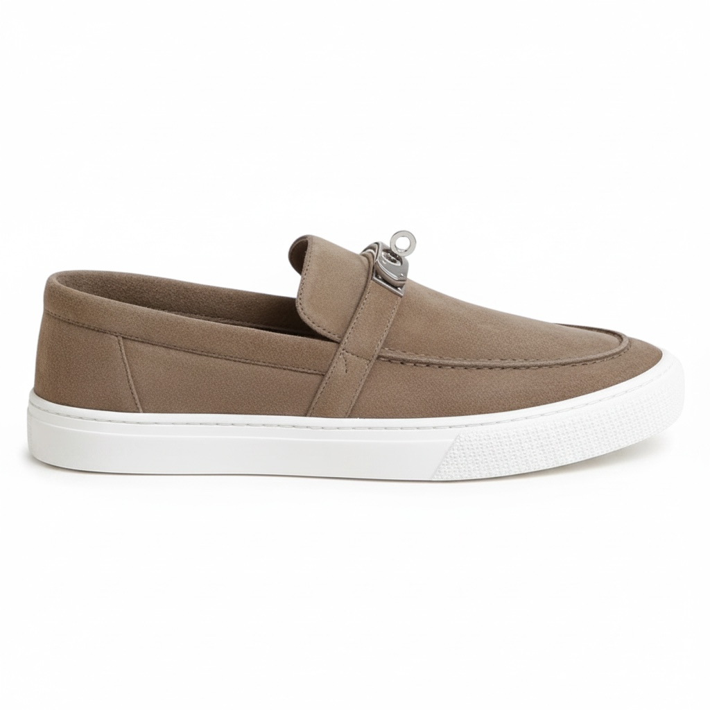 Hermes Sneakers slip-on Game - Blanc Baige