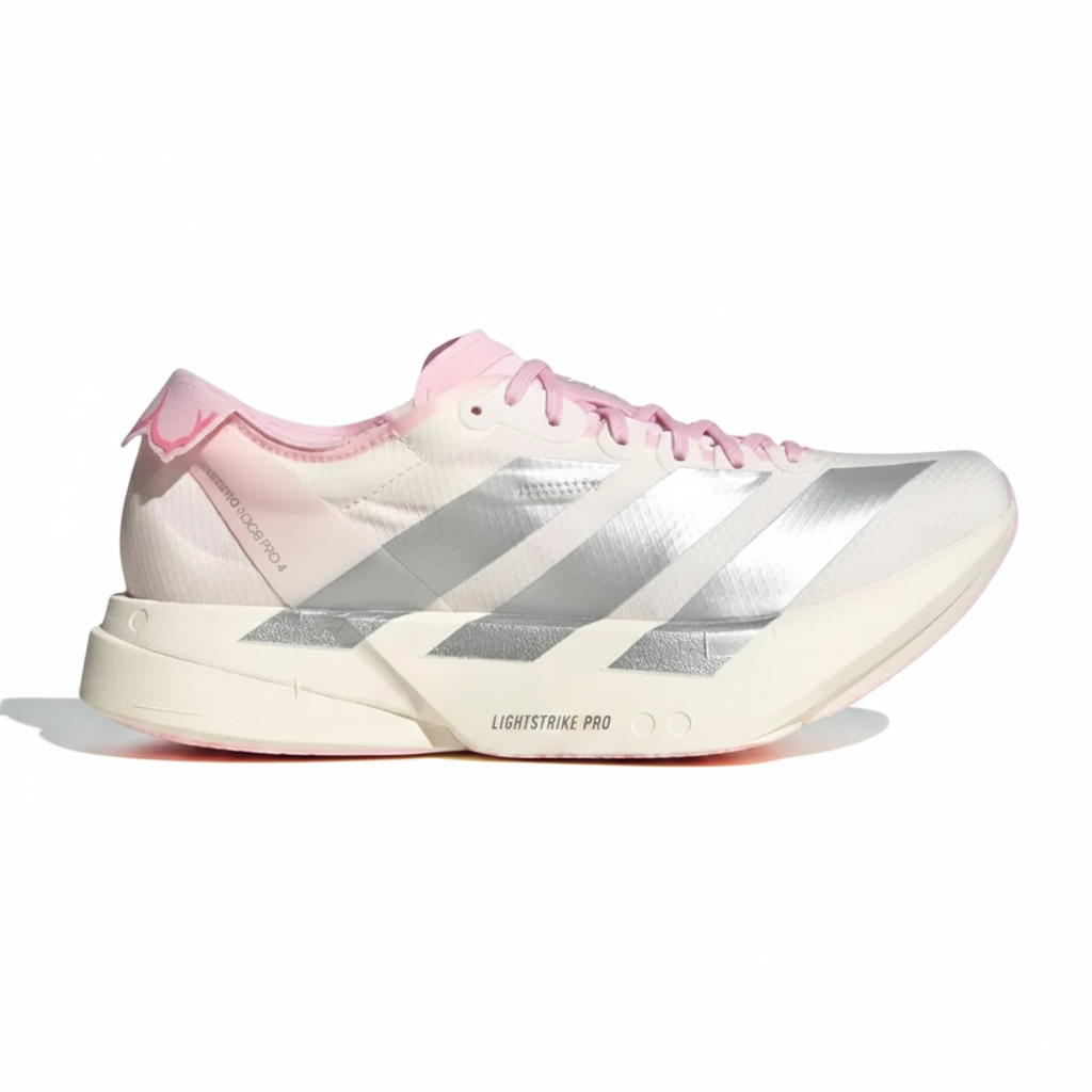 adidas Wmns Adizero Adios Pro 4 'Core White Silver Metallic Clear Pink'